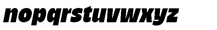 Nicka Slanted Font LOWERCASE