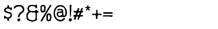 Nickery Regular Font OTHER CHARS