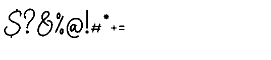 Nicolla Sunfield Regular Font OTHER CHARS