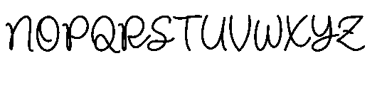 Nicolla Sunfield Regular Font UPPERCASE