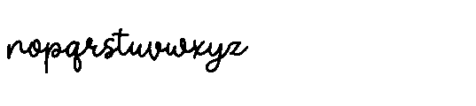 Nicolla Sunfield Regular Font LOWERCASE