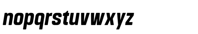 Nicon Semi Bold Italic Font LOWERCASE