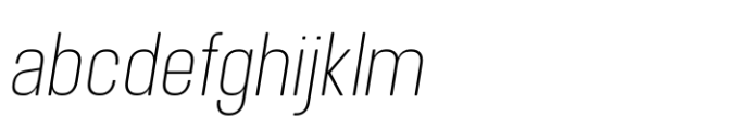 Nicon Thin Italic FONT