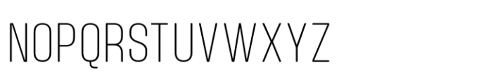 Nicon Thin Font UPPERCASE