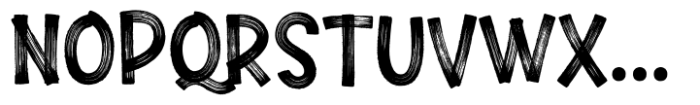 Nidella Dry Brush Pro Font UPPERCASE