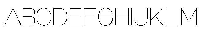Niela Display Niela Thin Font UPPERCASE