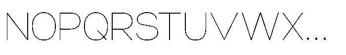 Niela Display Niela Thin Font UPPERCASE