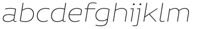 Niemeyer Thin Italic Font LOWERCASE