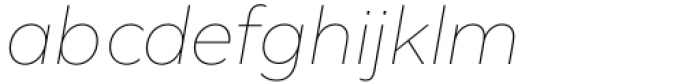 Nietos Thin Italic Font LOWERCASE