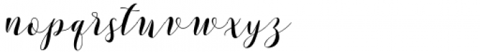 Nigella Script Regular Font LOWERCASE