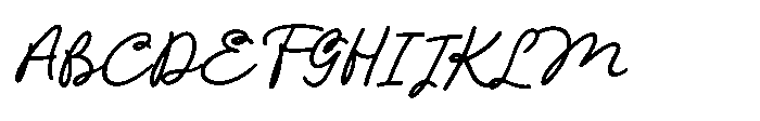 Nigheist Script Font UPPERCASE
