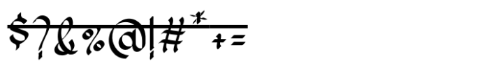 Night Hindi Font OTHER CHARS