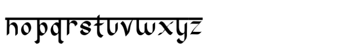 Night Hindi Font LOWERCASE