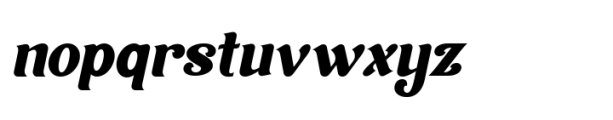 Night Melody Italic Font LOWERCASE