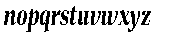 Night Queen Condensed Italic Font LOWERCASE