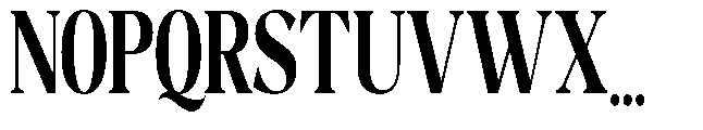 Night Queen Condensed Font UPPERCASE
