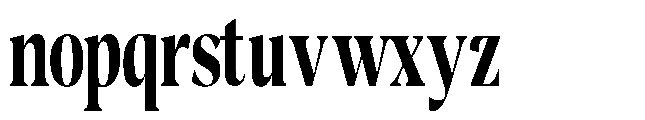 Night Queen Condensed Font LOWERCASE