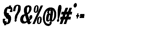 Night Queen Contrast Condensed Italic Font OTHER CHARS