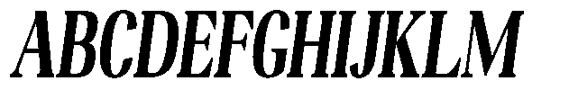 Night Queen Contrast Condensed Italic Font UPPERCASE