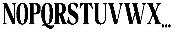 Night Queen Contrast Condensed Font UPPERCASE