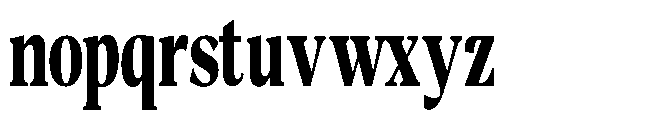 Night Queen Contrast Condensed Font LOWERCASE
