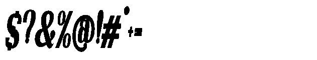 Night Queen Contrast Extra Condensed Italic Font OTHER CHARS