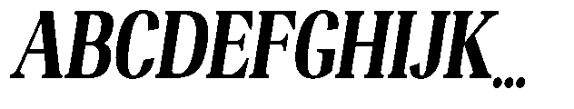 Night Queen Contrast Sem Condensed Italic Font UPPERCASE