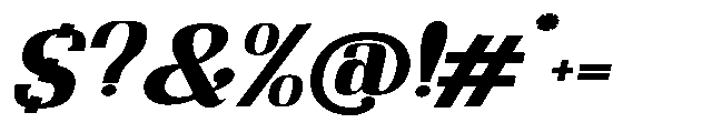 Night Queen Expanded Italic Font OTHER CHARS