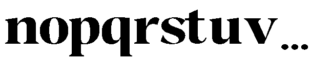 Night Queen Expanded Font LOWERCASE