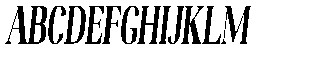 Night Queen Extra Condensed Italic Font UPPERCASE