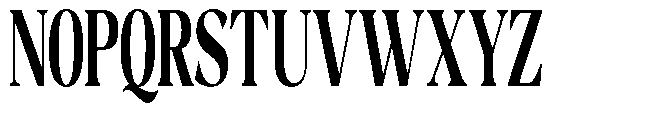 Night Queen Extra Condensed Font UPPERCASE