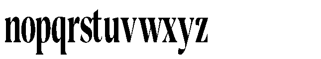 Night Queen Extra Condensed Font LOWERCASE