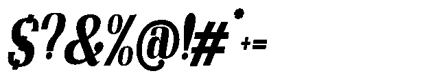 Night Queen Semi Condensed Italic Font OTHER CHARS
