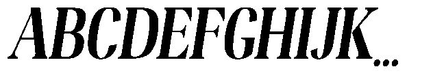 Night Queen Semi Condensed Italic Font UPPERCASE