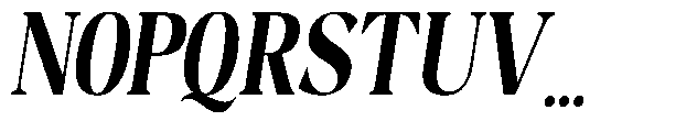 Night Queen Semi Condensed Italic Font UPPERCASE