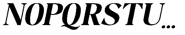 Night Queen Semi Expanded Italic Font UPPERCASE