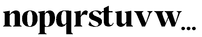 Night Queen Semi Expanded Font LOWERCASE