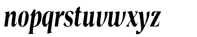 Night Queen Soft Condensed Italic Font LOWERCASE