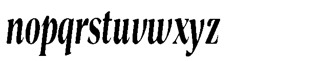 Night Queen Soft Extra Condensed Italic Font LOWERCASE