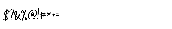 Night Shades Brush Font OTHER CHARS