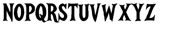 Night fall spooky Regular Font UPPERCASE