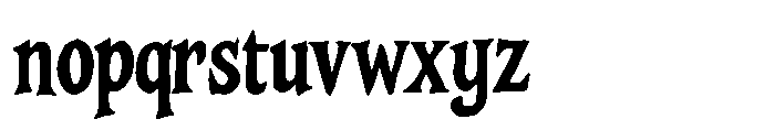 Night fall spooky Regular Font LOWERCASE