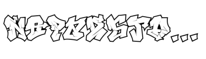 Nightclaw Vandal Outer Outline Font UPPERCASE