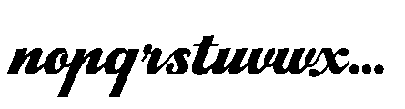 Nighters Club Font LOWERCASE