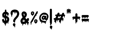 Nightmare Forest Regular Font OTHER CHARS