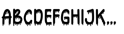 Nightmare Forest Regular Font UPPERCASE