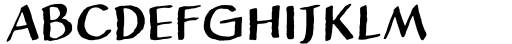 Nightmark BB Regular Font LOWERCASE