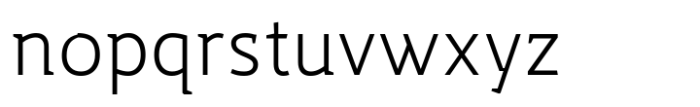 Nightserif Light Font LOWERCASE