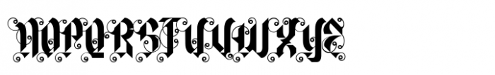 Nightshade Regular Font UPPERCASE