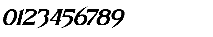 Nighttmer Horizon Italic Font OTHER CHARS